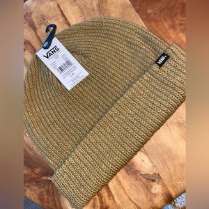 Vans winter beanie OS fits most NWT tan color